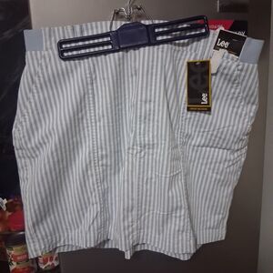Lee Blue Striped Shorts